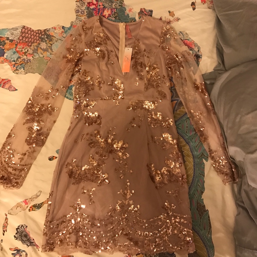 Gold Peppermayo dress NWT