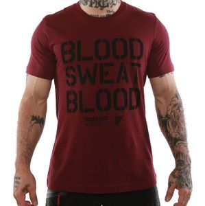 BLOOD SWEAT BLOOD SS TEE CRIMSON RED