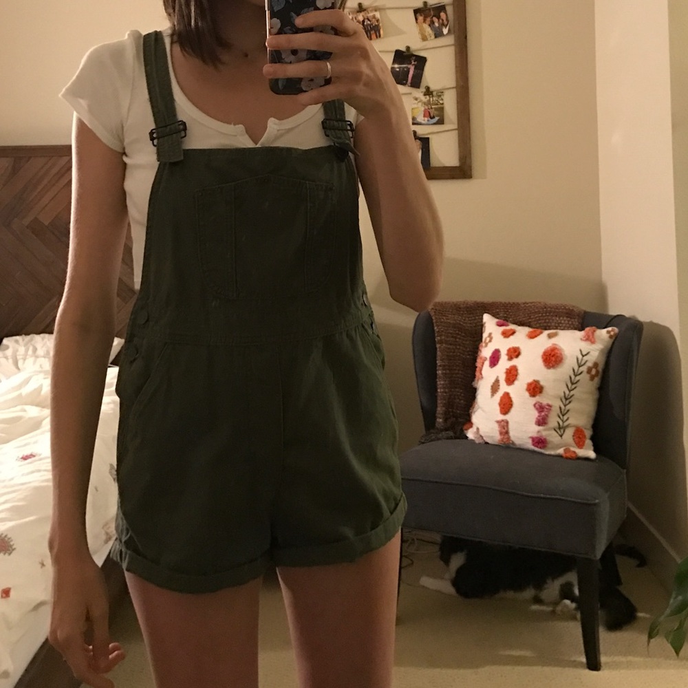 Green brandy Melville overalls