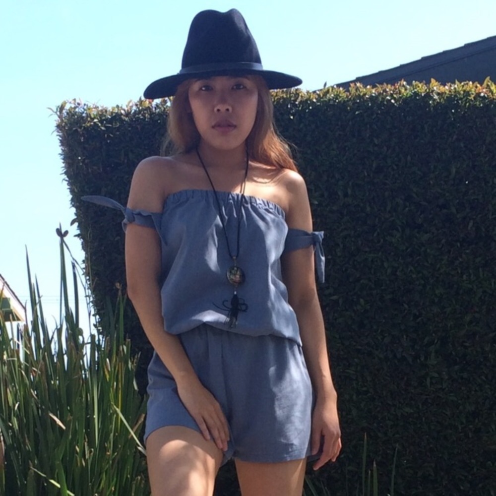Light chambray Veda romper boHo and street style