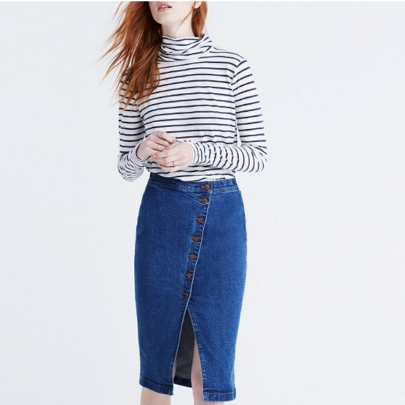 madewell jean skirts