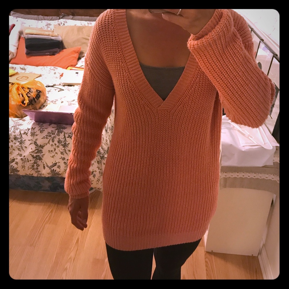 Salmon colored sweater