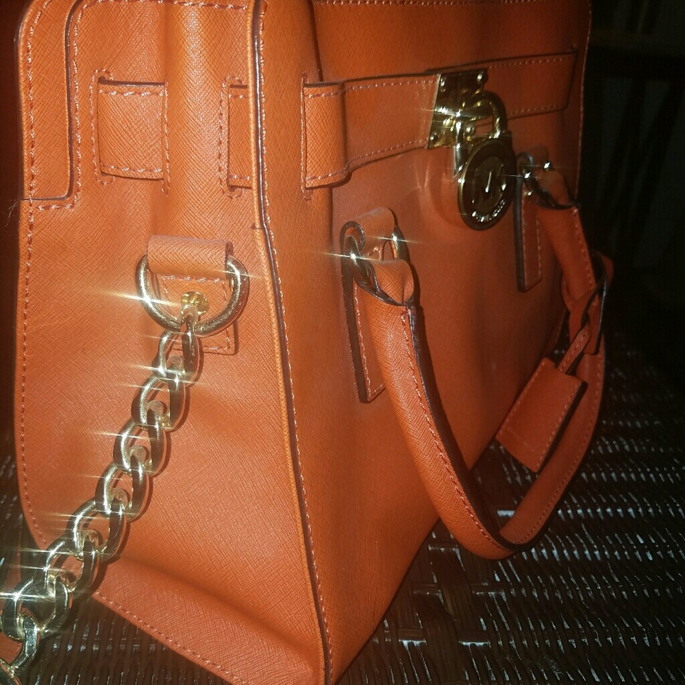 *SOLD* Tangerine Michael Kors Medium Hamilton