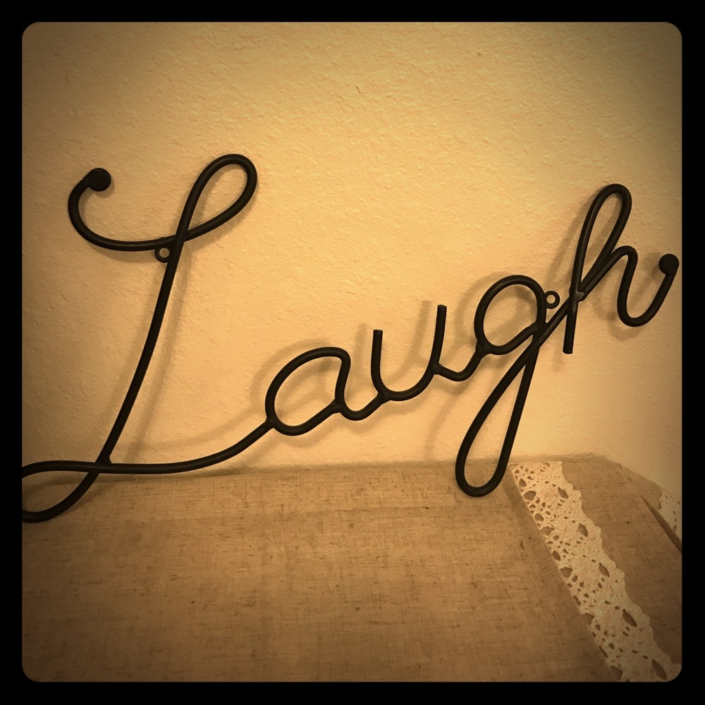 Metal wall piece "Laugh"