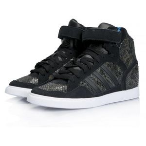 ADIDAS Extaball Wedge sneaker Blk Snake Skin 9-9.5