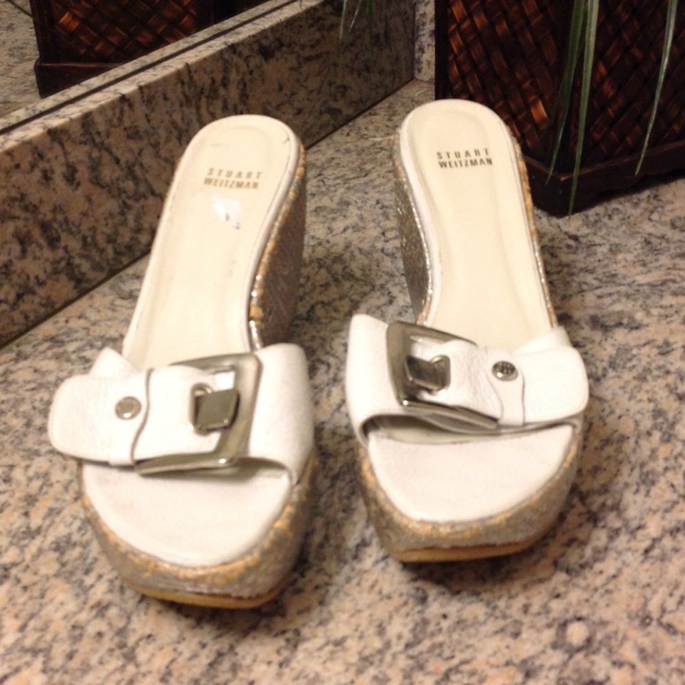 Stuart Weitzman Wedge Slides