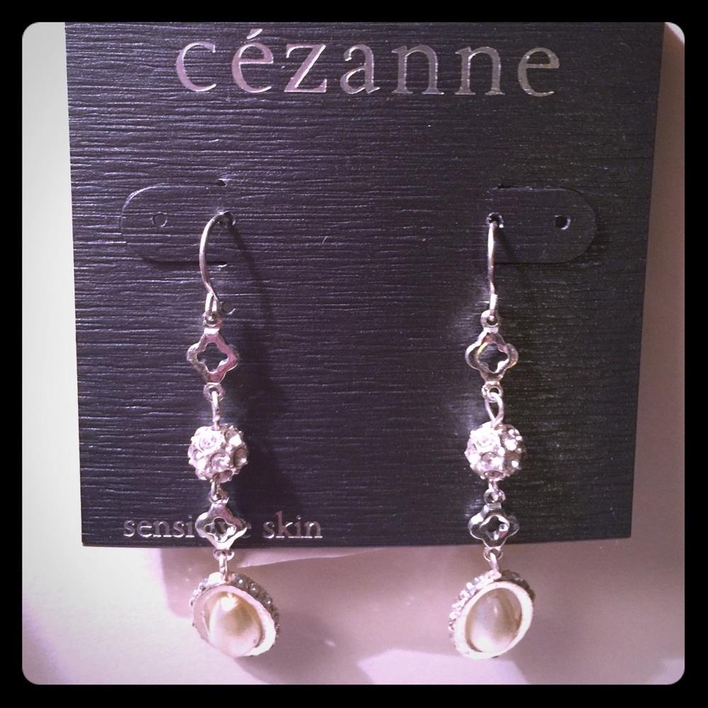 Cezanne Rosary Link Faux-Pearl Drop Earrings