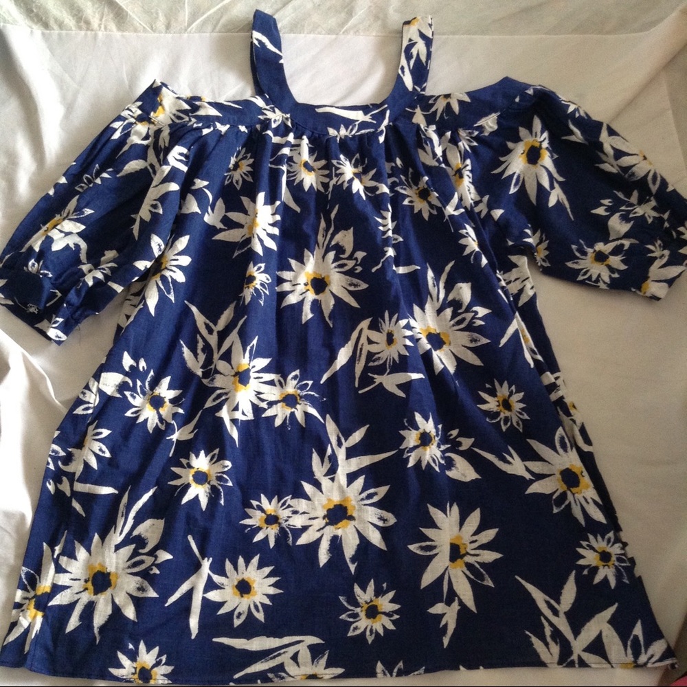 Korean brand Cold Shoulder Floral Dress