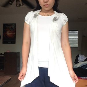 Love On a Hanger lightweight flowy sequin vest (s)