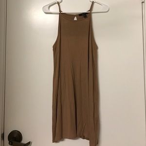 F21 Nude Halter Dress