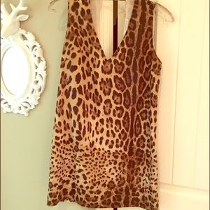 Lavender Brown Leopard print Dress