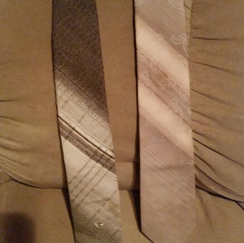 2 men's ties PIERRE CARDIN & MIKE CARUSO by Loper