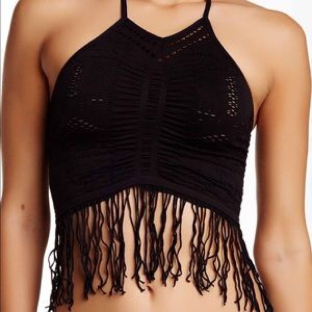 FREE PEOPLE fringe bralette