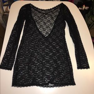 Victoria's Secret Stretch Lacey Boatneck Babydoll