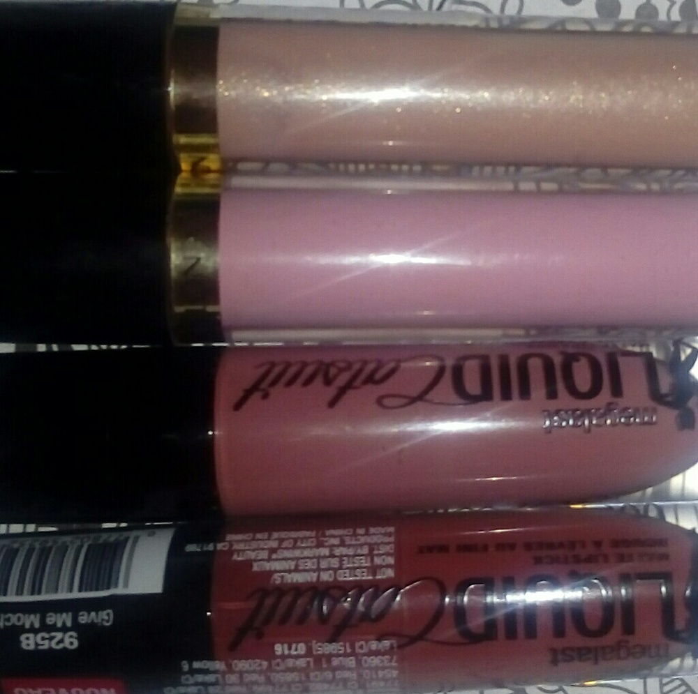 four lipstick/lipglosses