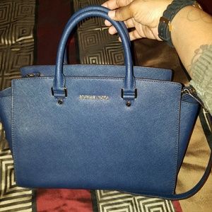 Navy Blue Michael Kors Purse