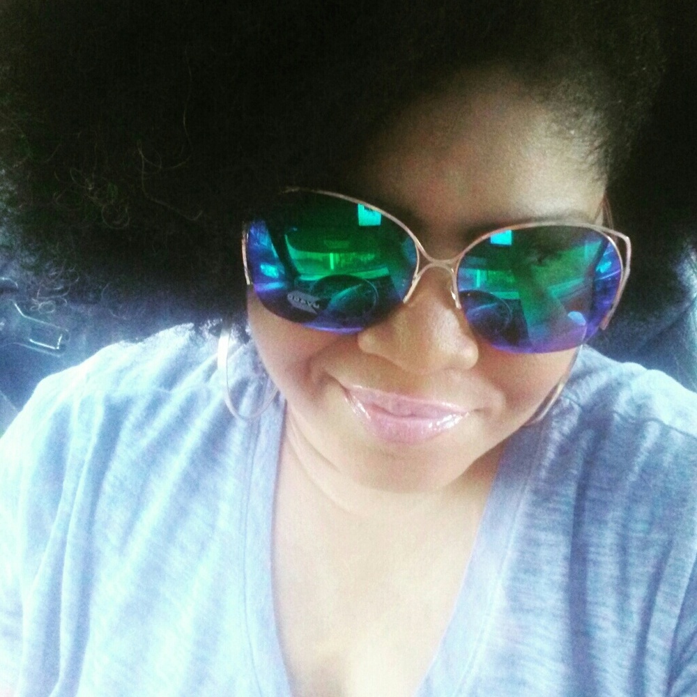 (GENTLY WORN) Blue Mirrored Sunglasses