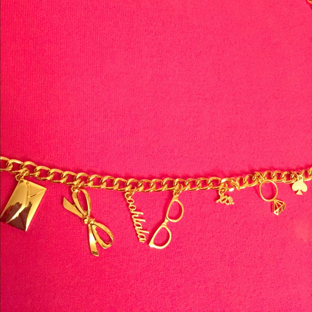 ๐HP2X๐ ONLY 1 LEFT! โ ๏ธKate Spade Charms Chain Beltโ ๏ธ - Picture 6 of 8