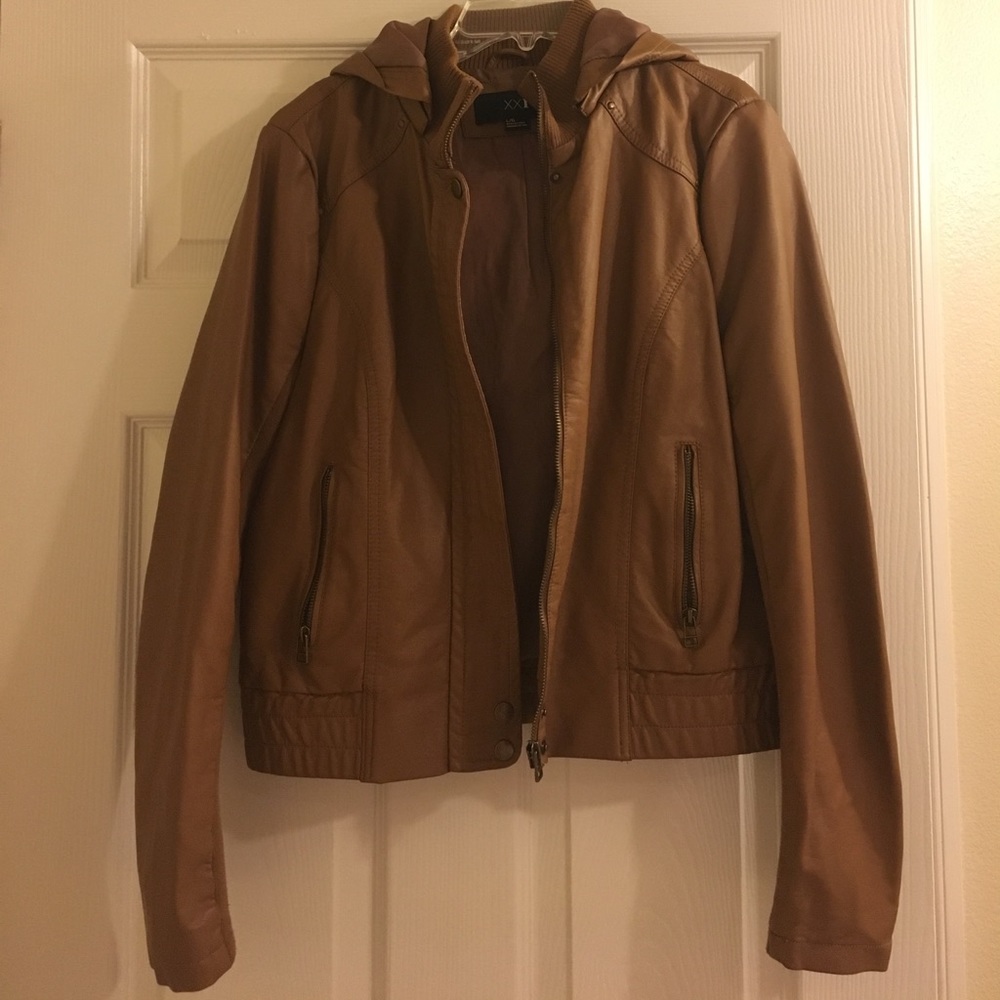 Forever 21 Brown Leather Jacket