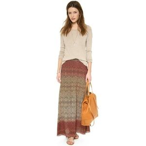 Diane Von Furstenburg cotton&silk maxi skirt