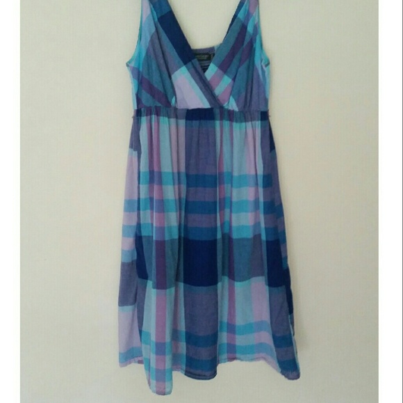 Blue Madras Sundress - Picture 2 of 3