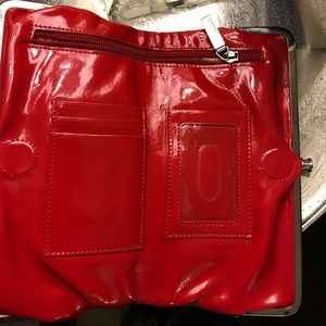 Red hobo Lauren wallet