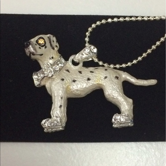 Lauren Spencer Austrian Crystal Dalmatian Pendant - Picture 1 of 4