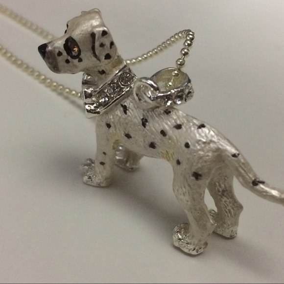 Lauren Spencer Austrian Crystal Dalmatian Pendant - Picture 2 of 4