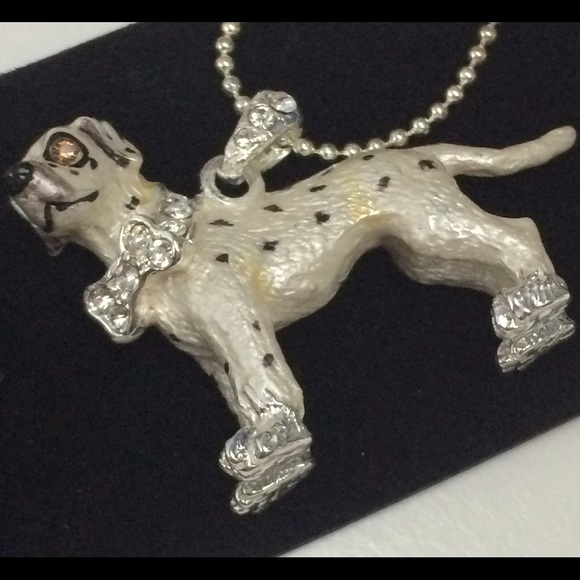 Lauren Spencer Austrian Crystal Dalmatian Pendant - Picture 4 of 4