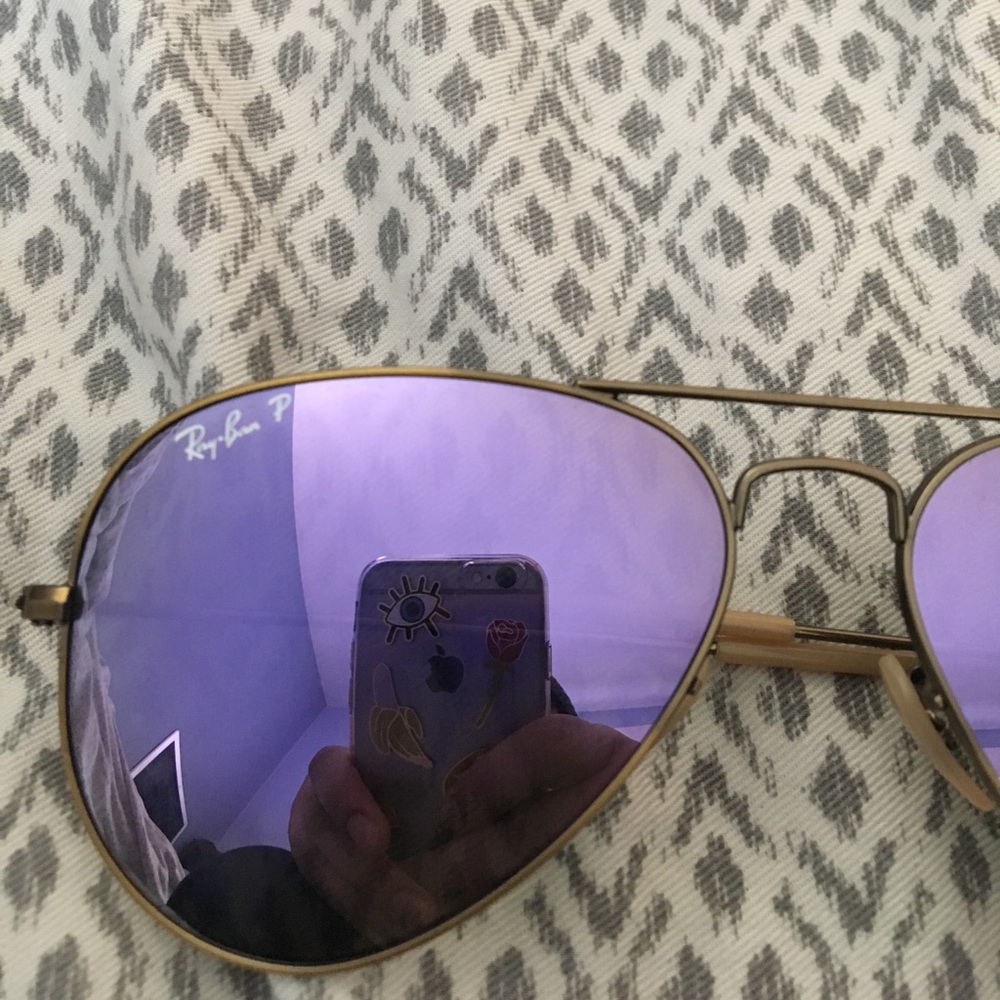 Ray Ban Purple Aviators