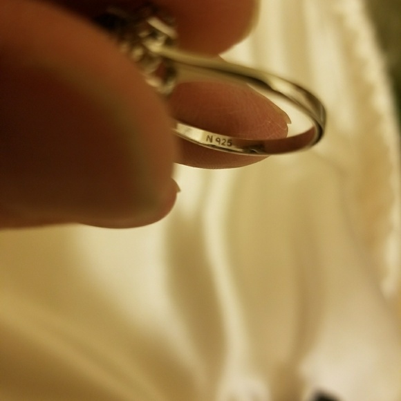 Sterling silver Blue gemstone ring - Picture 3 of 4