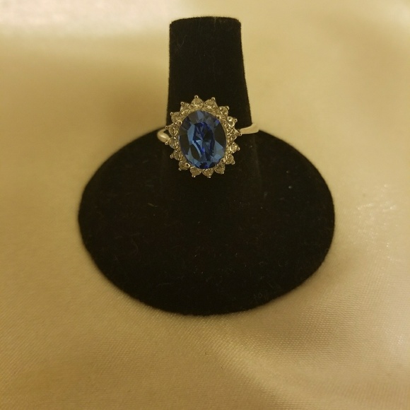 Sterling silver Blue gemstone ring - Picture 4 of 4