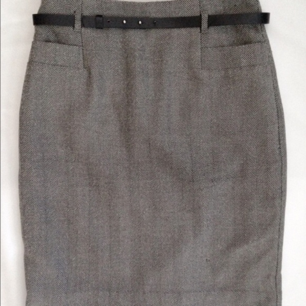 H&M Herringbone Skirt