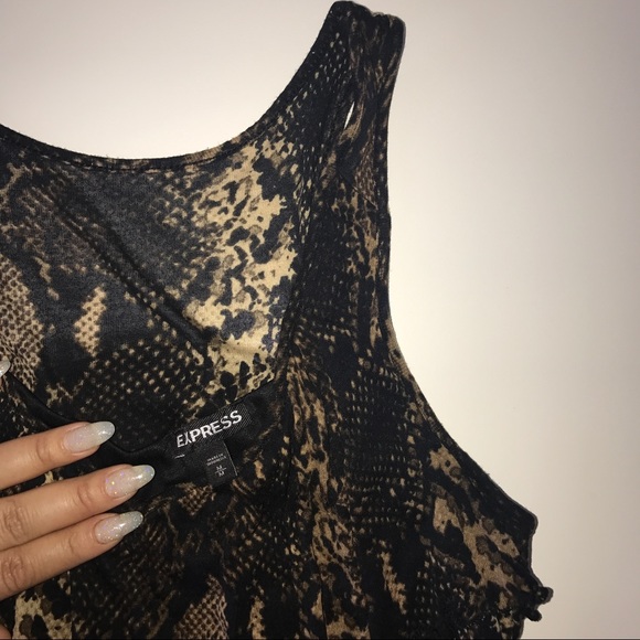 Snakeskin Snake-print Top - Picture 2 of 5