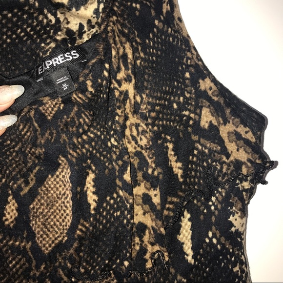 Snakeskin Snake-print Top - Picture 3 of 5