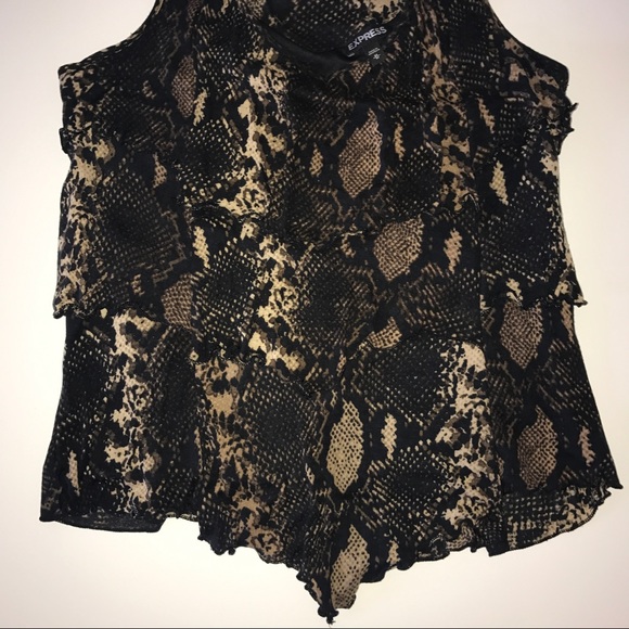 Snakeskin Snake-print Top - Picture 4 of 5