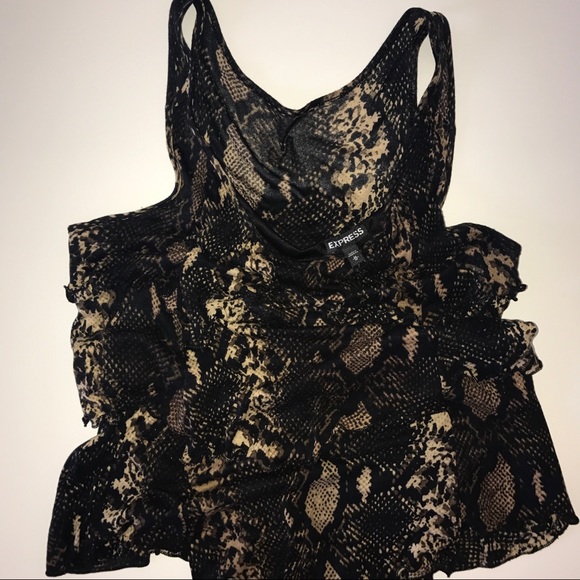 Snakeskin Snake-print Top - Picture 5 of 5