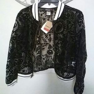 Velcro see through jacket