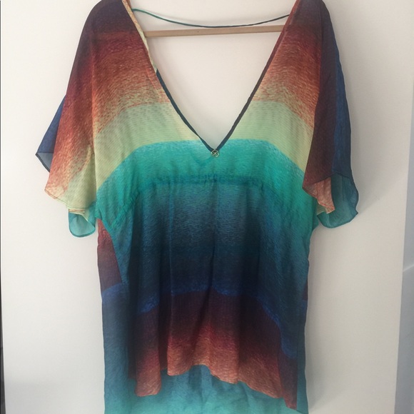 VIX Paul AherManny sz M multi colored cover-up - Picture 1 of 5