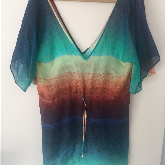 VIX Paul AherManny sz M multi colored cover-up - Picture 4 of 5