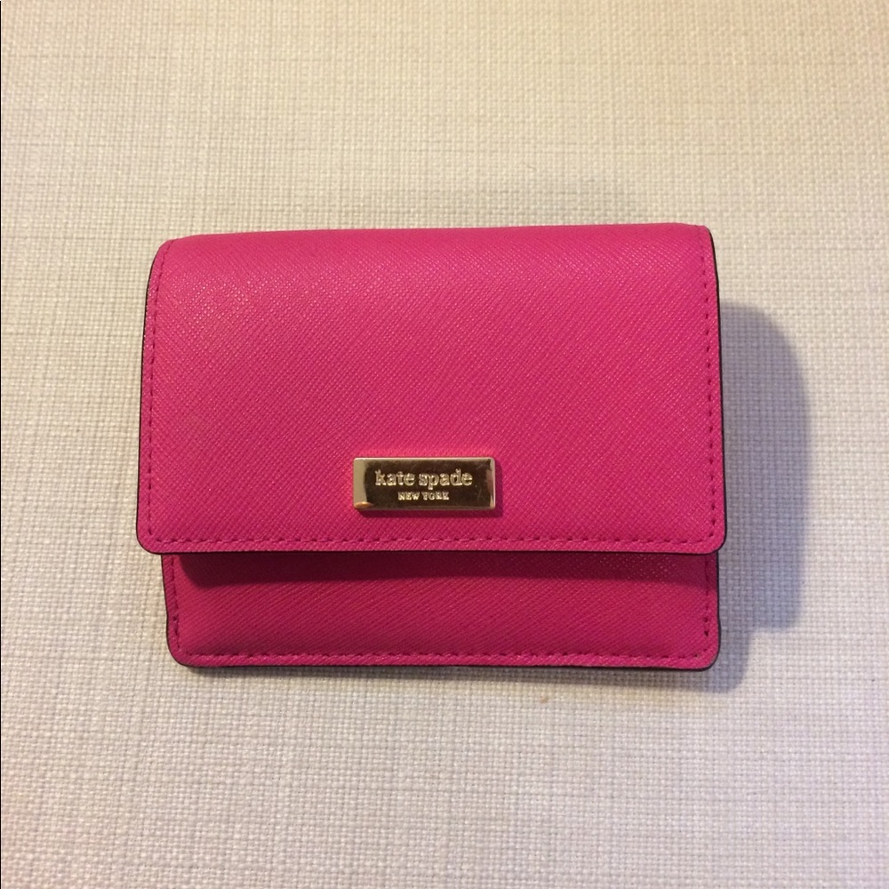 Kate Spade Hot Pink Wallet with Keychain