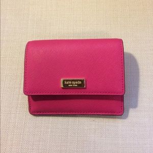 Kate Spade Hot Pink Wallet with Keychain