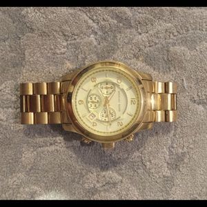 Gold Over Sized Michael Kors Watch