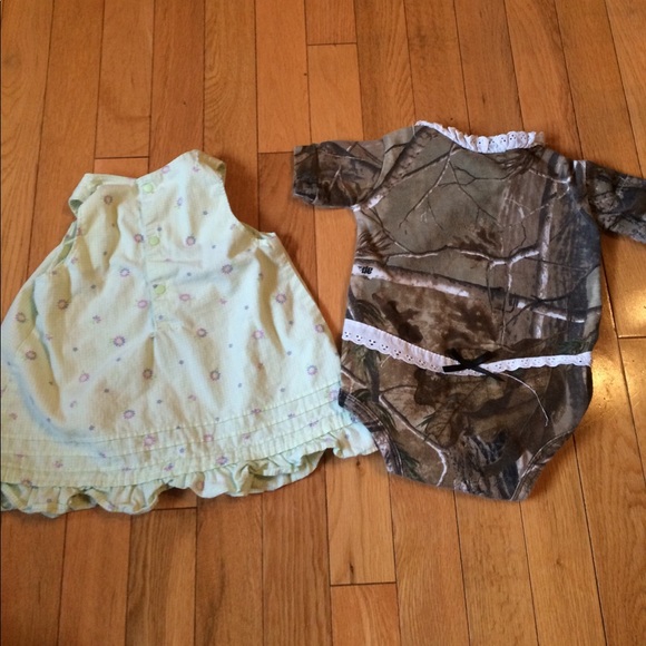 Cute dress & Camo onesie - Picture 2 of 4