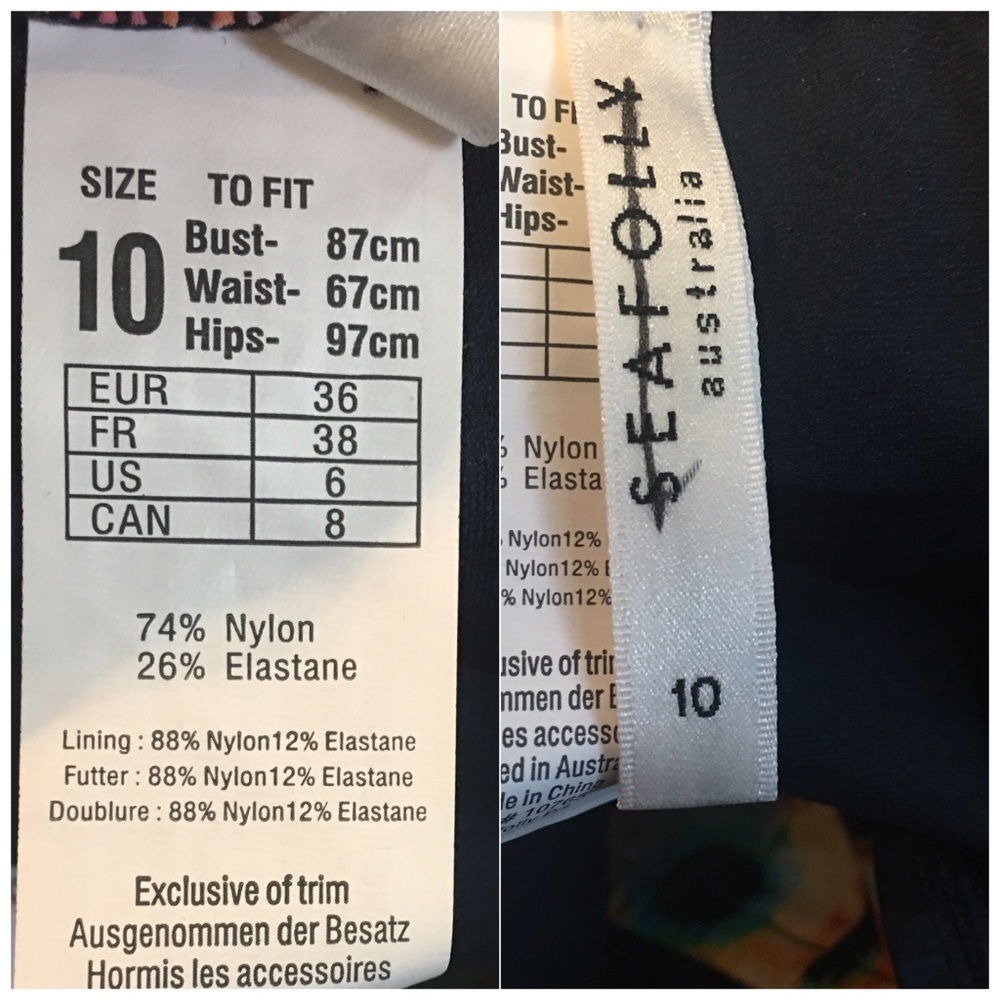 Anthropologie SEAFOLLY Beach Rose Bikini Bottom 6 - Picture 6 of 7