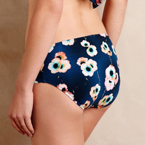 Anthropologie SEAFOLLY Beach Rose Bikini Bottom 6 - Picture 3 of 7