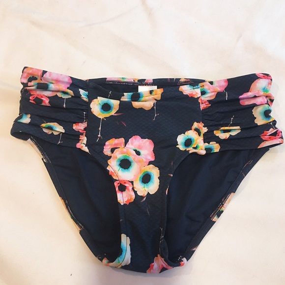 Anthropologie SEAFOLLY Beach Rose Bikini Bottom 6 - Picture 4 of 7