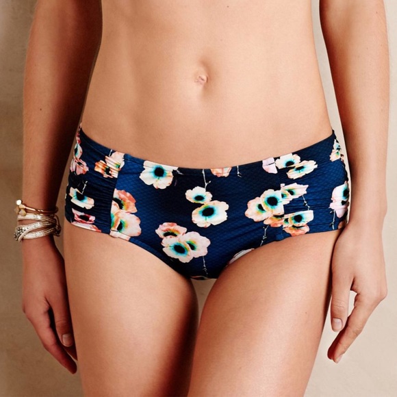 Anthropologie SEAFOLLY Beach Rose Bikini Bottom 6 - Picture 7 of 7