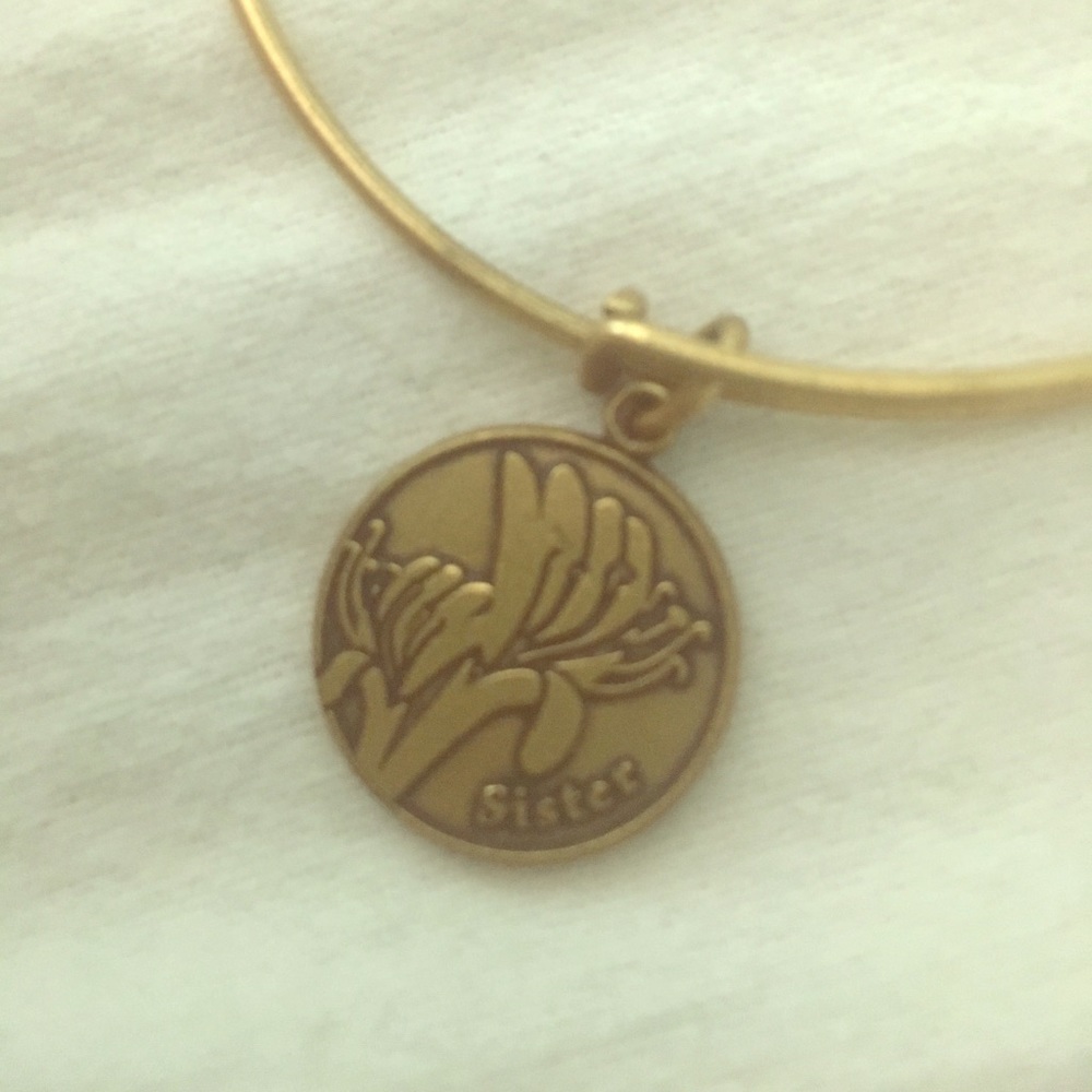 Alex and Ani Gold sister bangle