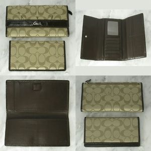 Coach Wallet and Checkbook Set